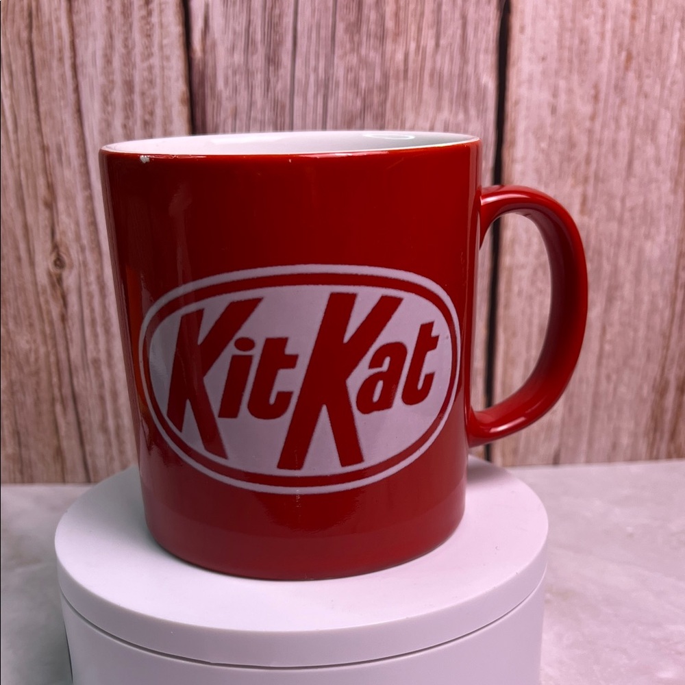 Vintage Kit Kat Red Mug Made In Englad